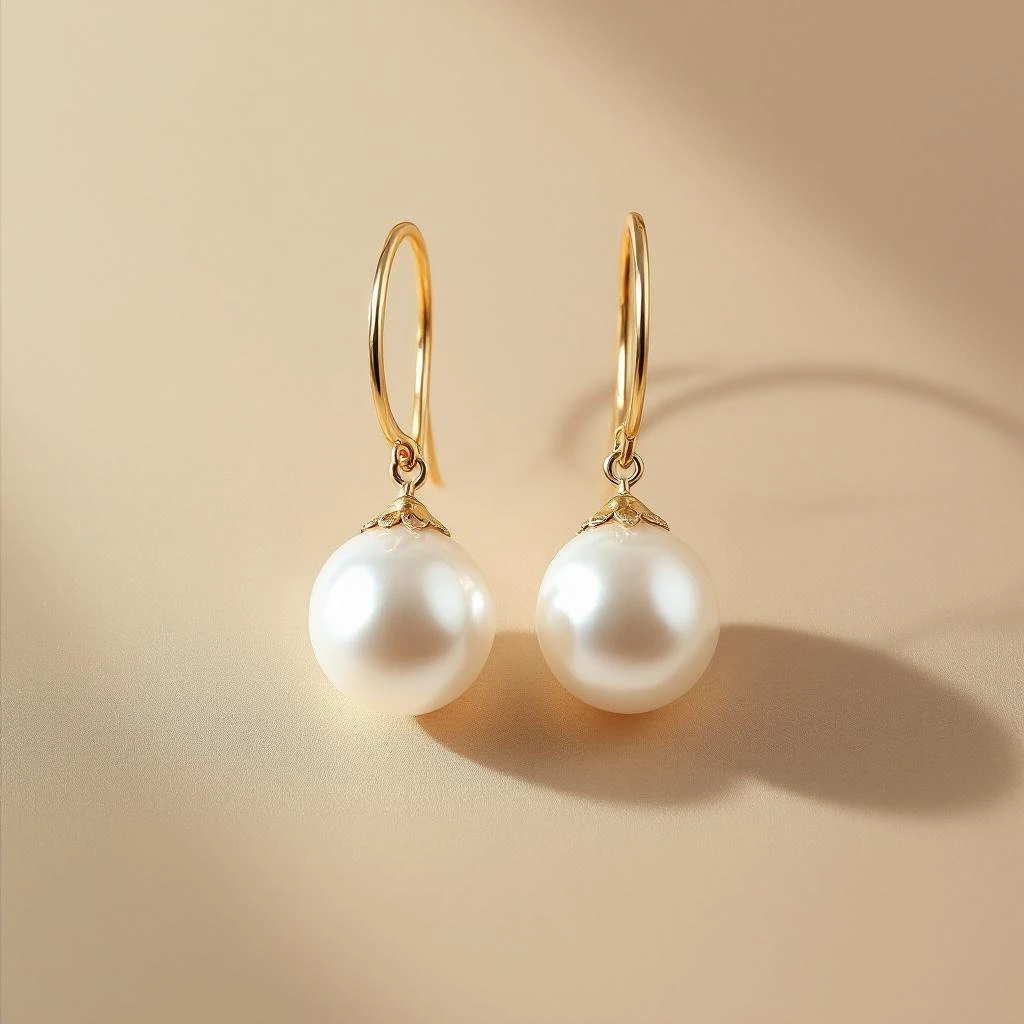 South Sea Pearl Drop Earrings