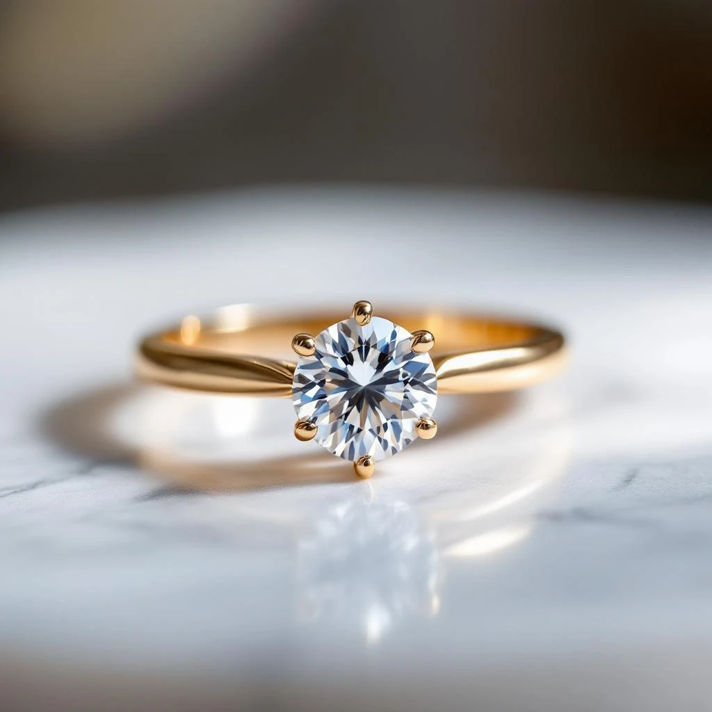 Diamond Solitaire Engagement Ring